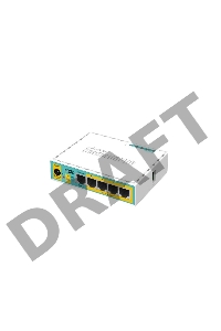 Маршрутизатор MikroTik RB750UPr2 hEX PoE lite 5x Ethernet, раздача PoE, 650 МГц ЦП, 64 МБ 5-портовый 100-Мбитный маршрутизатор с поддержкой PoE на 4-х портах