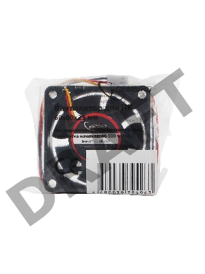 Вентилятор Gembird, 60x60x25, гидродинамический, 3 pin, провод 25 см