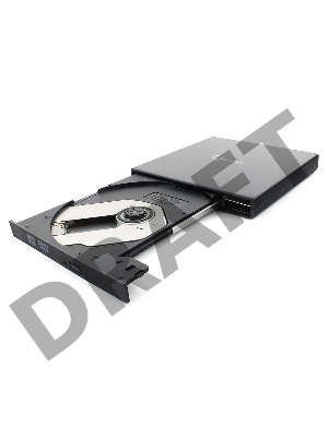 Внешний DVD-привод с интерфейсом USB Gembird DVD-USB-02 пластик, черный