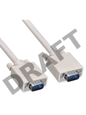 Удлинитель Buro кабеля VGA-15M/Fpro SVGA 15m/f для LCD мониторов 2 фильтра 1.8м