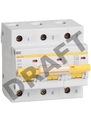 Выключатель автоматический модульный 3п C 32А 10кА ВА47-100 ИЭК MVA40-3-032-C