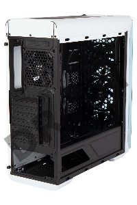 Корпус Hiper OW белый без БП ATX 4x120mm 1x140mm 2xUSB2.0 1xUSB3.0 audio bott PSU