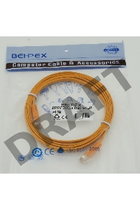 Сетевое оборудование  Patchcord литой 5E Copper FLAT 1.5 m