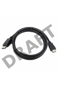 Кабель DisplayPort-HDMI Gembird/Cablexpert  1,8м, 20M/19M, черный, экран, пакет (CC-DP-HDMI-6)