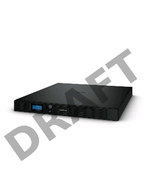 Источник бесперебойного питания Line-Interactive CyberPower PR1000ELCDRT1U 1000VA/670W USB/RS-232/EPO/SNMPslot (6 IEC С13)