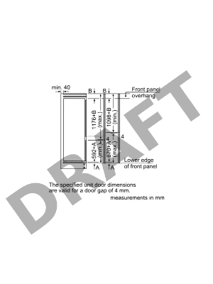 Холодильник Встраиваемый с морозильной камерой SIEMENS KI87VVS30M iQ300, 1772x541x545 210/64л 38 дБ BigBox SafetyGlass LowFrost светодиодная подсветка
