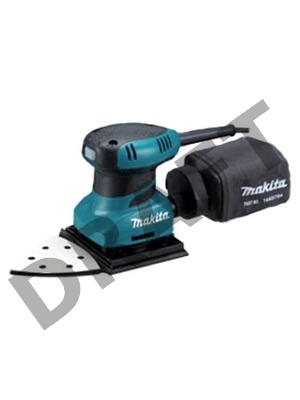 Шлифовальные машины Makita BO4565 ВШМ(дельта),{200Вт,114х102мм,угол96мм,14000об\м,ампл-1.5мм,1.1кг,кор,п\сборник,липучка}