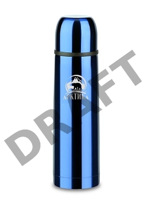 Арктика, 102-500 синий, Термос, узкое горло 0,5л Узкое горло, 0,5л, классический,цветной,  холод/тепло 24ч