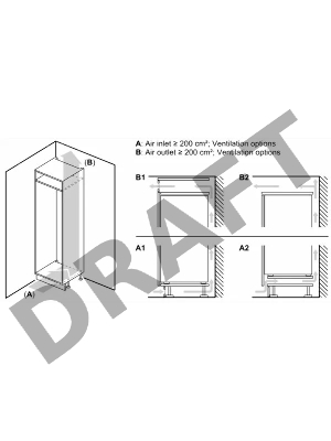 Холодильник Встраиваемый с морозильной камерой SIEMENS KI87VVS30M iQ300, 1772x541x545 210/64л 38 дБ BigBox SafetyGlass LowFrost светодиодная подсветка