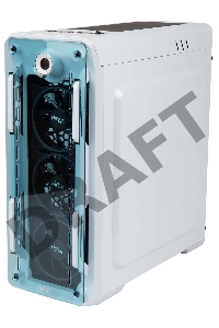 Корпус Hiper OW белый без БП ATX 4x120mm 1x140mm 2xUSB2.0 1xUSB3.0 audio bott PSU