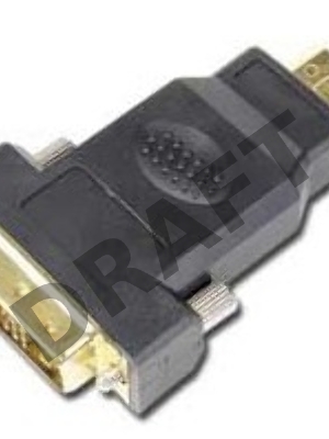 Переходник Gembird/Cablexpert Переходник HDMI-DVI  19M/19M(папа-папа), золотые разъемы  A-HDMI-DVI-1