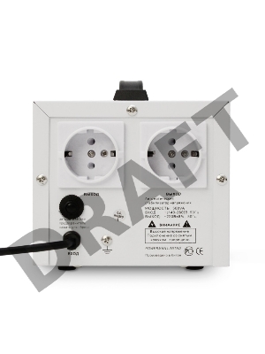 Стабилизатор напряжения Powerman AVS 500D White (220В±8% 500ВА,5А,КПД 98%, циф. индикация вх./вых.)