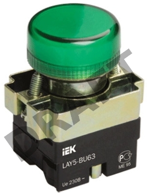 Арматура светосигнальная LAY5-BU63 d22мм зел. ИЭК BLS50-BU-K06