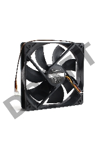 Вентилятор Gembird, 120x120x25, гидродинамический, 3 pin, провод 30 см