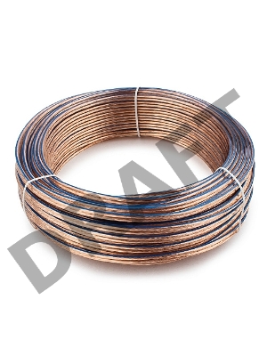 Акустический кабель Cablexpert CC-TC2x1,5-30M, прозрачный,  30 м, бухта