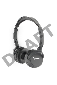 Гарнитура стерео беспров. Gembird BHS-100, чёрный, Bluetooth v.5.0