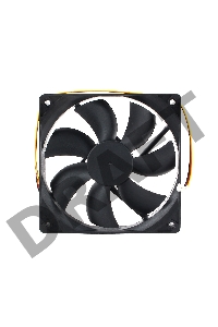 Вентилятор Gembird, 120x120x25, гидродинамический, 3 pin, провод 30 см