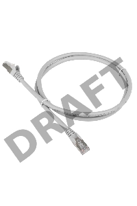 Кабель Patch cord Lanmaster TWT-45-45-0.5/S-GY 10 PCS 0.5м FTP Cat 5e Grey