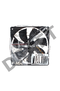 Вентилятор Gembird, 120x120x25, гидродинамический, 3 pin, провод 30 см