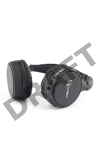 Гарнитура стерео беспров. Gembird BHS-100, чёрный, Bluetooth v.5.0
