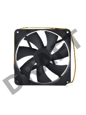 Вентилятор Gembird, 140x140x25, втулка, 3 pin, провод 40 см