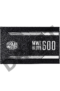 Блок питания Cooler Master MWE Bronze, 600W, ATX, 120mm, 6xSATA, 2xPCI-E(6+2), APFC, 80+ Bronze MPE-6001-ACAAB-EU