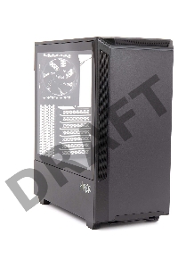 Корпус Hiper PB81 черный без БП ATX 3x120mm 2xUSB2.0 2xUSB3.0 audio bott PSU