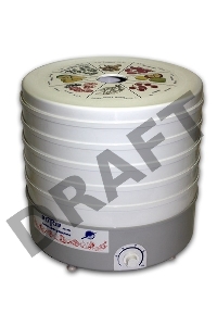 Сушка для фруктов и овощей Ротор СШ-002 5под. 520Вт белый