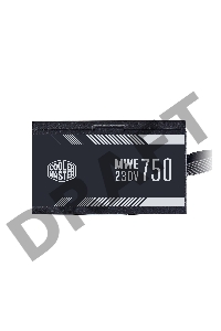 Блок питания Cooler Master MWE White, 750W, ATX, 120mm, 6xSATA, 2xPCI-E(6+2), APFC, 80+ White MPE-7501-ACABW-EU