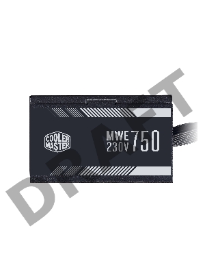 Блок питания Cooler Master MWE White, 750W, ATX, 120mm, 6xSATA, 2xPCI-E(6+2), APFC, 80+ White MPE-7501-ACABW-EU