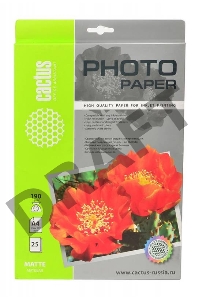 Фотобумага Cactus CS-MA419025 матовая A4 190 г/м2 25 листов