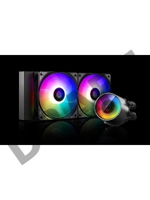 Комплект водяного охлаждения DEEPCOOL CASTLE 240 RGB V2 LGA20XX/LGA1366/LGA115X/TR4/AM4/AM3/+/AM2/+/FM2/+/FM1 (6шт/кор,TDP 250W, ARGB Lighting, Anti-Leak edition, PWM, DUAL FAN) RET