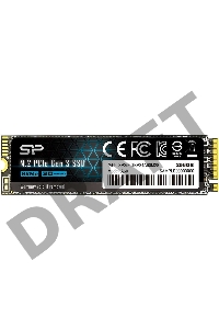 Твердотельный диск 256GB Silicon Power P34A60, M.2 2280, PCI-E 3x4 [R/W - 2200/1600 MB/s]