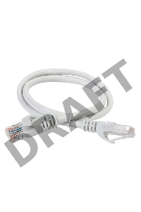 Коммутационный шнур (патч-корд) ITK , кат.5Е UTP, 0,5м, серый 