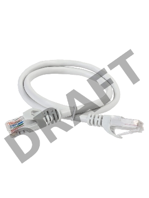 Коммутационный шнур (патч-корд) ITK , кат.5Е UTP, 0,5м, серый 