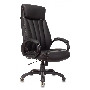 Кресло руководителя Бюрократ T-9922N черный Leather Venge Black эко.кожа крестовина пластик