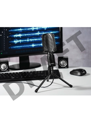 Микрофон проводной Hama 00139906 2м черный