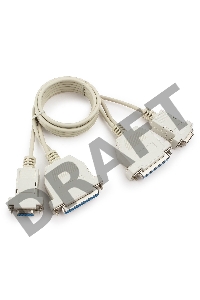 Кабель Нуль-модемный кабель RS-232 9/25pin F - 9/25pin F 1.8м Gembird CC-140-6