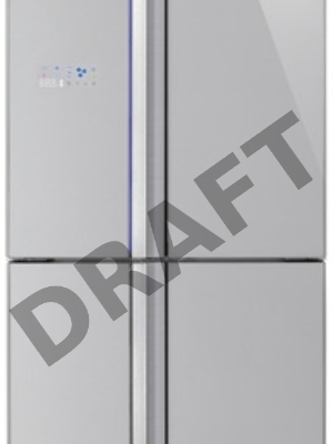 Холодильник Sharp SJ-FS97VSL серебристое стекло/стекло (трехкамерный)