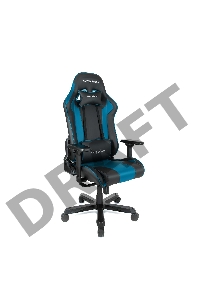 Игровое кресло DXRacer King чёрно-синее (OH/KS99/NB, экокожа, регулируемый угол наклона)