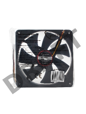 Вентилятор Gembird, 140x140x25, шарикоподшипник, 3 pin, провод 40 см