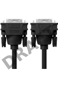 Greenconnect Кабель DVI-D 10.0m, черный, позолоченные контакты, ферритовое кольцо, OD 8.5mm, 28/28 AWG, DVI/DVI, 25M/25M, GCR-DM2DMC2-10.0m, двойной экран Greenconnect Кабель DVI-D 10.0m, черный, позолоченные контакты, ферритовое кольцо, OD 8.5mm, 28/28 A