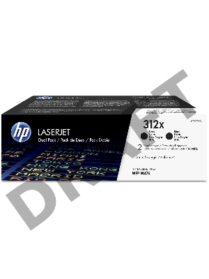Тонер-картридж двойная упаковка Hewlett-Packard HP 312A CF380XD черный для LaserJet Pro M476dn, M476dw, M476nw 4400 стр.