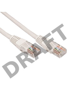 Коммутационный шнур REXANT (18-1010) Патч-корд  UTP 5e кат. литой  15М  СЕРЫЙ