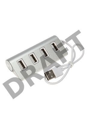 Разветвитель REXANT 4 USB-port серебристый