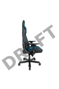 Игровое кресло DXRacer King чёрно-синее (OH/KS99/NB, экокожа, регулируемый угол наклона)