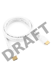 Кабель HDMI Gembird/Cablexpert , 1.8м, v1.4, 19M/19M, белый, позол.разъемы, экран, пакет(CC-HDMI4-W-6)