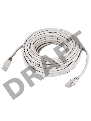 Коммутационный шнур REXANT (18-1010) Патч-корд  UTP 5e кат. литой  15М  СЕРЫЙ