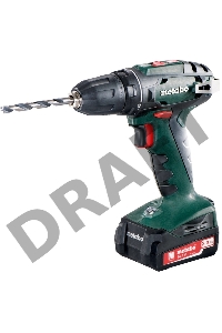 Дрель-шуруповерт безударная Metabo BS 14.4 Li 602206540 { 14,4В Li, 2х2.0Ач Li-Ion,13мм,кейс, вес 1.2 кг }