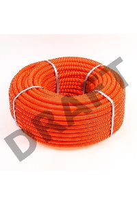 Труба гофрированная из ПНД с зондом ø 50 мм, оранжевая (15 м/уп.) REXANT 